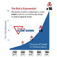 Pledge to Slow Down Risk Exponential Info Graphic